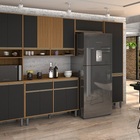 Cozinha Inova 01 Ripado Freijó/grafite – Vitamov