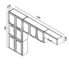 Cozinha Itatiaia Luce Compacta 3 Pecas Branco Paneleiro Armar