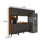 Cozinha Juliette Cinamomo/grafite – Vitamov