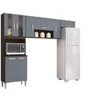 Cozinha Lavínia Chocolate/cinza Platinum - Poquema