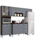 Cozinha Lavínia Chocolate/cinza Platinum - Poquema