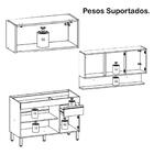 Cozinha Linne 03 Peças Balcao Para Pia 120cm Ktp