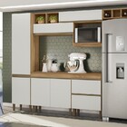 Cozinha Lisboa 5 Módulos 5500 Nature Off White Peternella Móv
