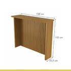 Cozinha Loft Imperatriz Ilha Gourmet Ripado  100% Mdf Freijó/