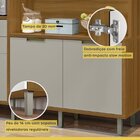 Cozinha Loft Imperatriz Ilha Gourmet Ripado  100% Mdf Freijó/