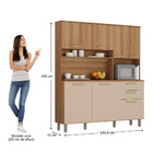 Cozinha Luciane Modulada 2 Peças 10 Portas 4 Gavetas Sem Tampo