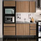 Cozinha Mali 1 Gabinete Para Pia 1 Aéreo E 1 Torre De Fornos