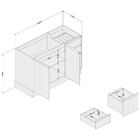 Cozinha Mali 7 Peças 3 Aéreos 2 Balcões Paneleiro E Torre Que