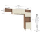 Cozinha Malu 6 Portas Para Forno Com Nicho Manchester/champag