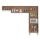 Cozinha Malu 6 Portas Para Forno Com Nicho Manchester/grafite