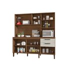 Cozinha Mega Com Tampo Nogueira/off White