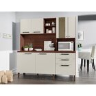 Cozinha Mega Com Tampo Nogueira/off White