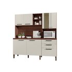 Cozinha Mega Com Tampo Nogueira/off White