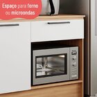Cozinha Melissa 02-190cm 6 Portas 1 Gaveta Com Bancada Branco
