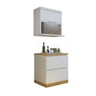 Cozinha Millena 2 Peças 80cm Aéreo Micro-ondas 100% Mdf Yesca