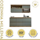 Cozinha Millena 4 Peças Aereo Micro-ondas 100% Mdf Yescasa Na