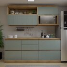 Cozinha Millena 4 Peças Aereo Micro-ondas 100% Mdf Yescasa Na