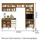 Cozinha Modulada 04 Peças Em Mdf Kali Premium Nicioli