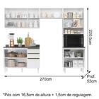 Cozinha Modulada 04 Peças Em Mdf Kali Premium Nicioli