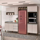 Cozinha Modulada 05 Peças Karen 7450 Malbec Avelã Peternella