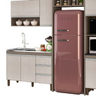 Cozinha Modulada 05 Peças Karen 7450 Malbec Avelã Peternella