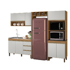 Cozinha Modulada 05 Peças Karen 7450 Nature Off White Peterne