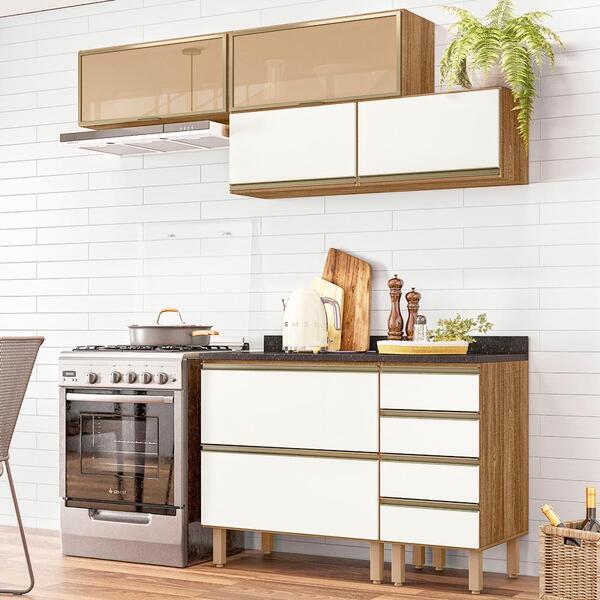 Cozinha Modulada 06 Peças Em Mdf Kali Iza Nicioli