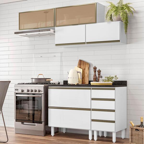 Cozinha Modulada 06 Peças Em Mdf Kali Iza Nicioli