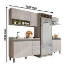 Cozinha Modulada 06 Peças Karen 5850 Nature Off White Peterne