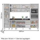Cozinha Modulada 08 Peças Em Mdf Kali Nicioli
