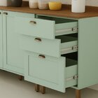 Cozinha Modulada 100% Mdf 3 Peças Com Torre Quente E Tampo Il