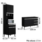 Cozinha Modulada 10 P 4 G Andreia 240 Cm Branco Reajl Moveis