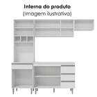 Cozinha Modulada 10 P 4 G Andreia 240 Cm Branco Reajl Moveis