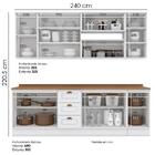 Cozinha Modulada 10 Pecas 240cm Ce792 Americana Henn