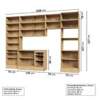 Cozinha Modulada 10 Peças 7 Aéreos 1 Balcão 1 Torre 1 Cristal