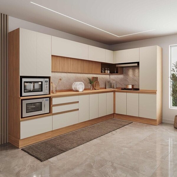 Cozinha Modulada 10 Peças Armários Balcões Torre Quente E Pan