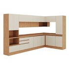 Cozinha Modulada 10 Peças Armários Balcões Torre Quente E Pan