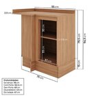 Cozinha Modulada 10 Peças Armários Balcões Torre Quente E Pan