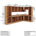 Cozinha Modulada 10 Peças Armários Balcões Torre Quente E Pan