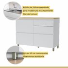 Cozinha Modulada 10 Peças Com 5 Balcões 3 Armários Aéreos Rip