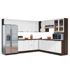 Cozinha Modulada 10 Peças Com Tampos E Rodapes Unna 4 Pln