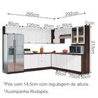 Cozinha Modulada 10 Peças Com Tampos E Rodapes Unna 4 Pln