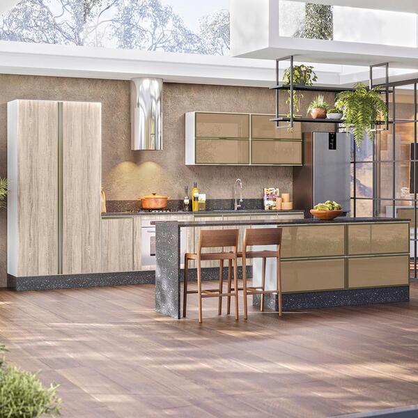 Cozinha Modulada 10 Peças Em Mdf Kali Premium Cj10 Nicioli