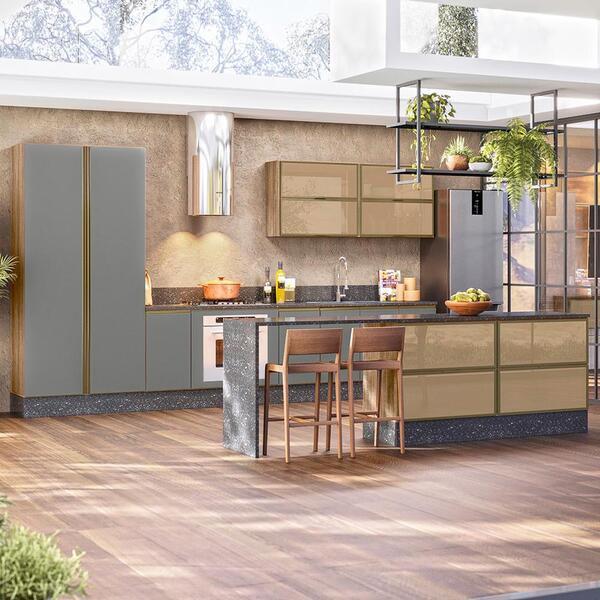 Cozinha Modulada 10 Peças Em Mdf Kali Premium Cj10 Nicioli