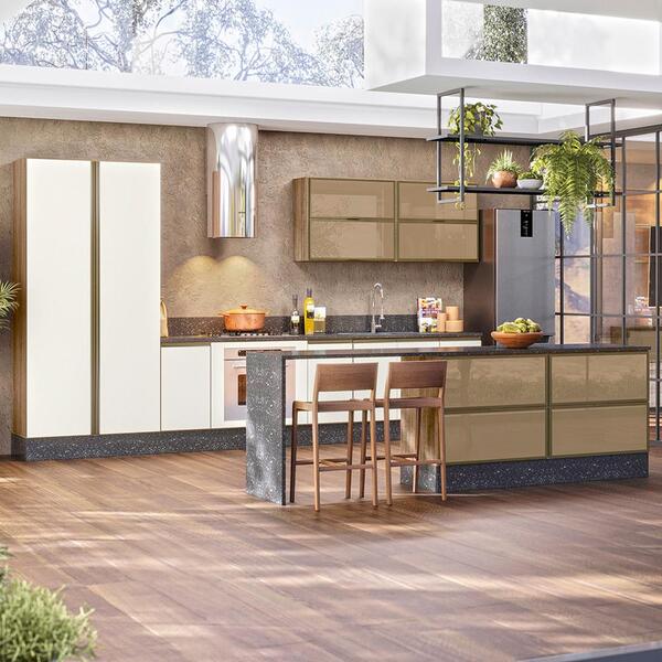 Cozinha Modulada 10 Peças Em Mdf Kali Premium Cj10 Nicioli