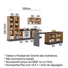 Cozinha Modulada 10 Peças Em Mdf Kali Premium Cj10 Nicioli