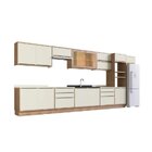 Cozinha Modulada 11 Peças 15 Portas 6 Gavetas Com Divisor De