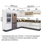Cozinha Modulada 11 Peças Em Mdf Kali Premium Cj6 Nicioli