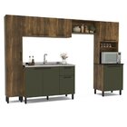 Cozinha Modulada 11 Portas 1 Gaveta 2 Nichos Espaguete Alamo/