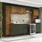 Cozinha Modulada 11 Portas 1 Gaveta 2 Nichos Espaguete Alamo/